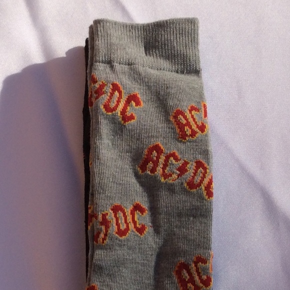 Accessories | Acdc High Voltage 2 Pair Crew Socks Black Gray | Poshmark